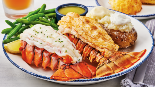 A plate of seafood and sides