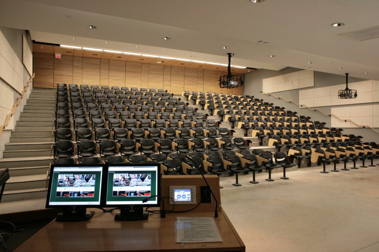 interior of lecture hall