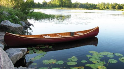 canoe in water
