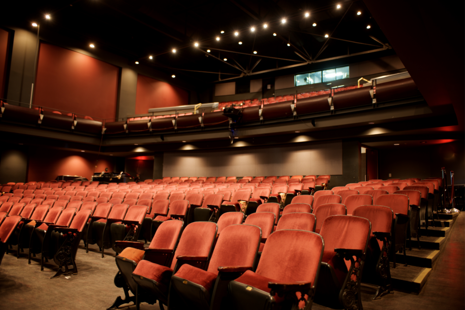 rows of seats inside the theatre in Peterborough & the Kawarthas