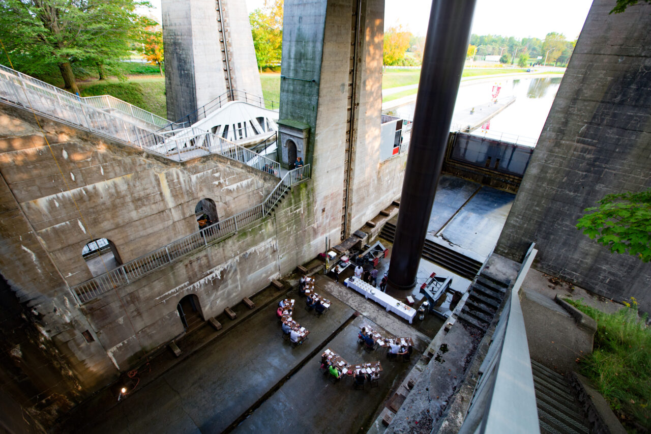 People dining in Lift Lock