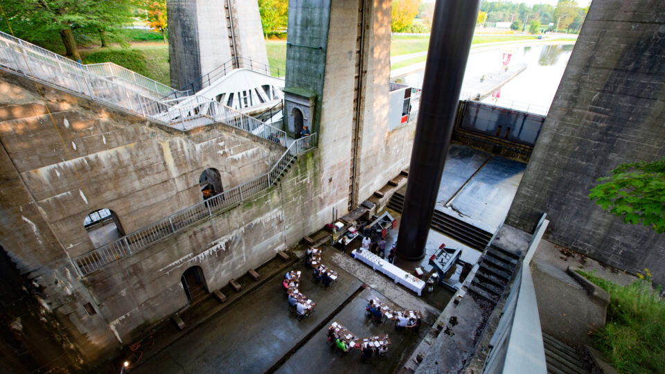 People dining in Lift Lock