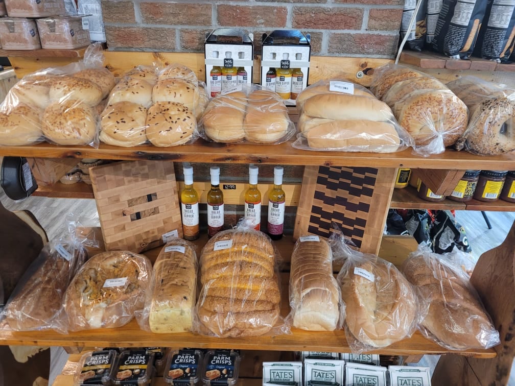 display of various breads