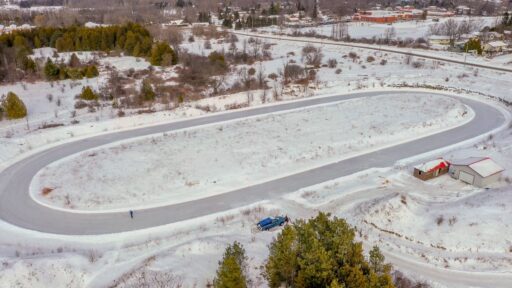 aerial image of Ontario Speed Skating Oval