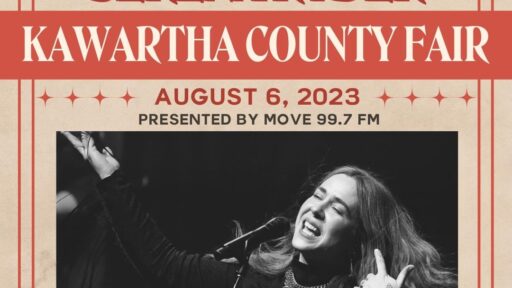 a poster for Kawartha County Fair with an image of Serena Ryder