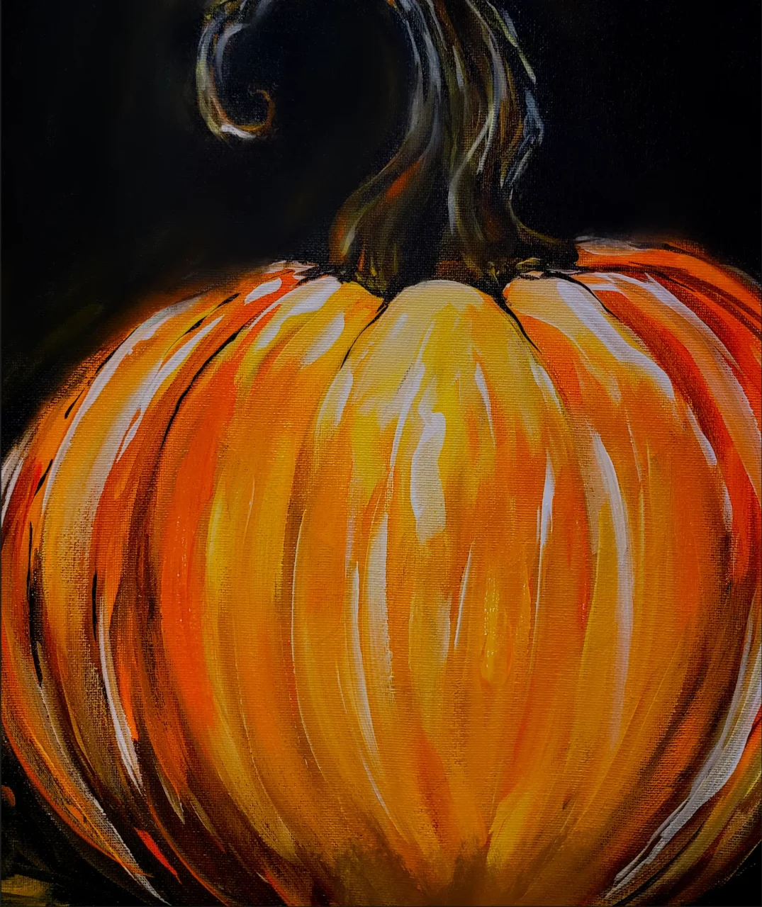 painting of a pumpkin