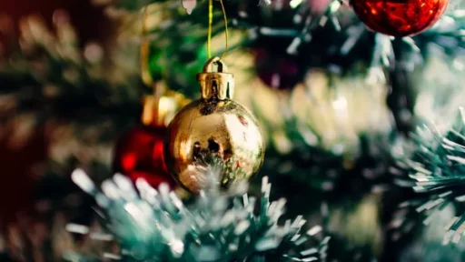 ornaments on a christmas tree