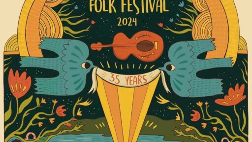 graphic for peterborough folk festival