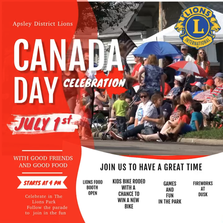 Canada Day 2026 Apsley Lions